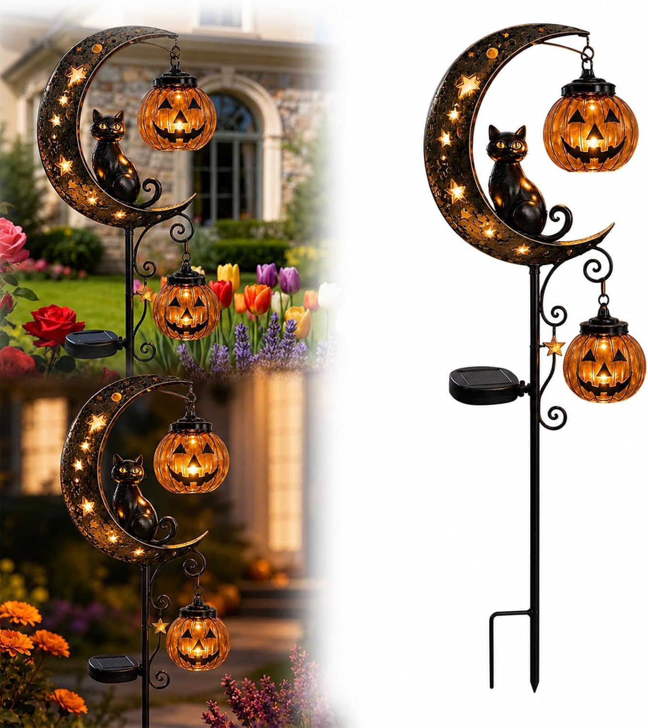 Halloween Pumpkin Decor Led - Nova Luminária Solar de Halloween em