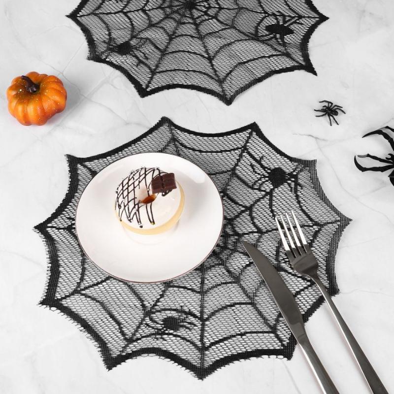 2/4 unidades de toalha de mesa - Spider Web Halloween Decoration avaliação e preço