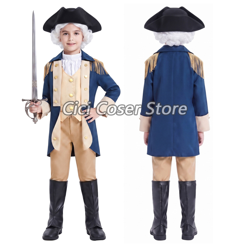 Fantasia Colonial George Washi - Halloween Costume Kids avaliação e preço