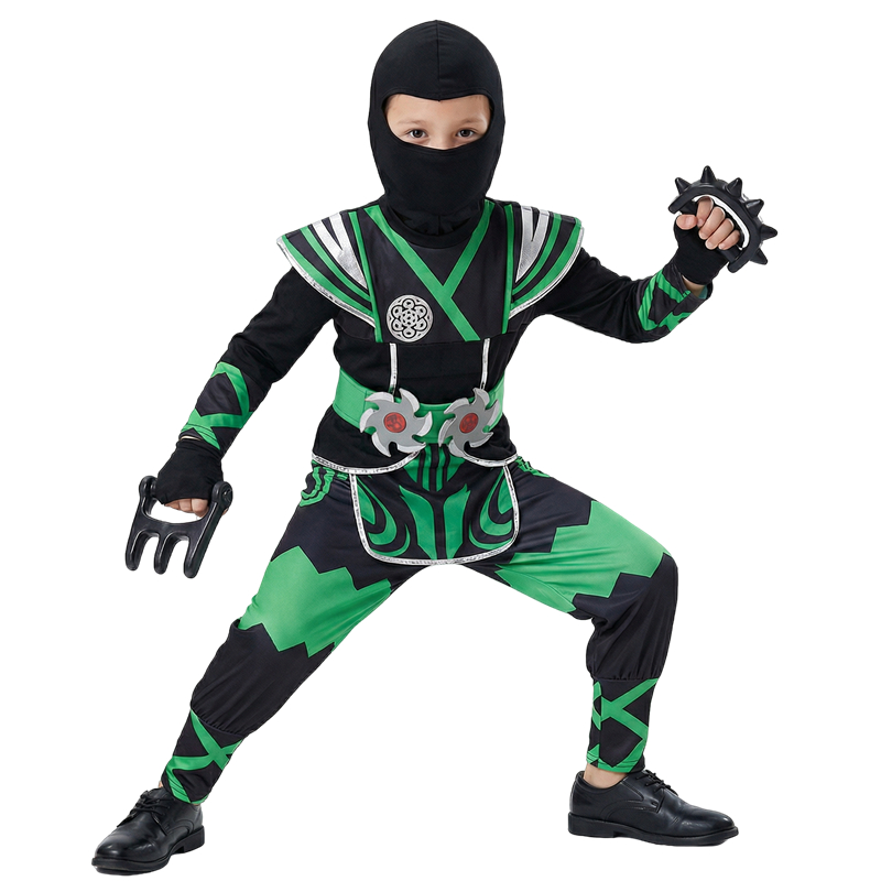 Fantasia de Ninja Verde para C - Halloween Costume Kids avaliação e preço