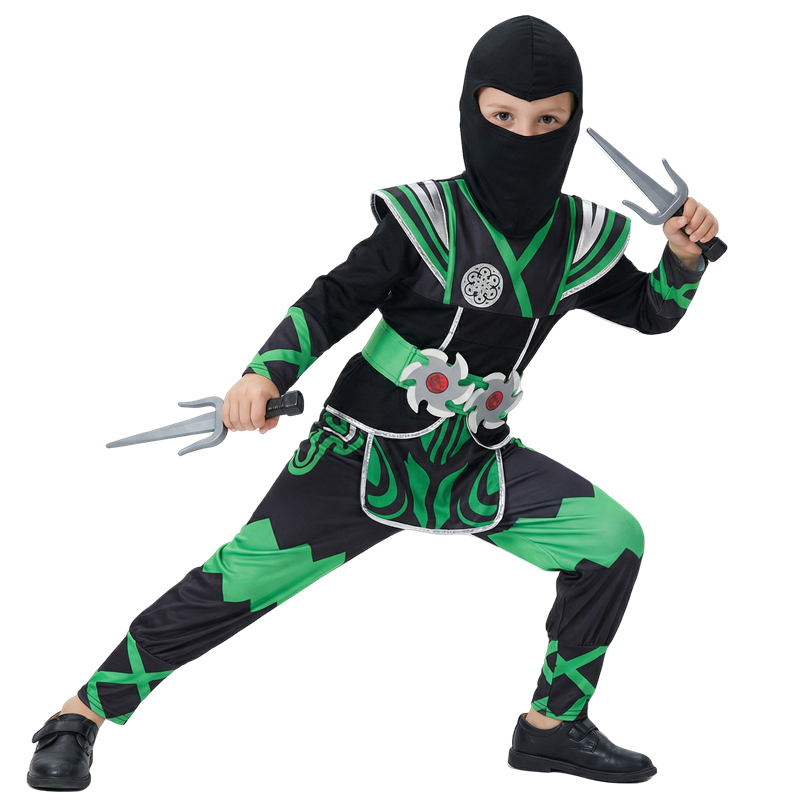 Fantasia de Ninja Verde para C - Halloween Costume Kids avaliação e preço