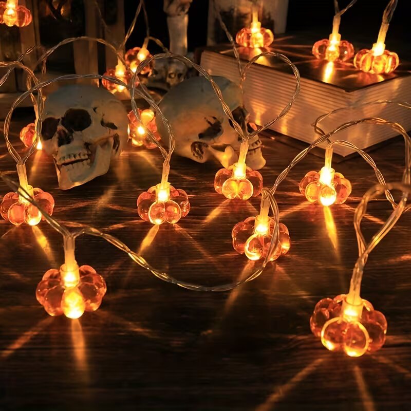 Luzes de Cordão de Abóbora Lar - Halloween Led String Lights Orange avaliação e preço