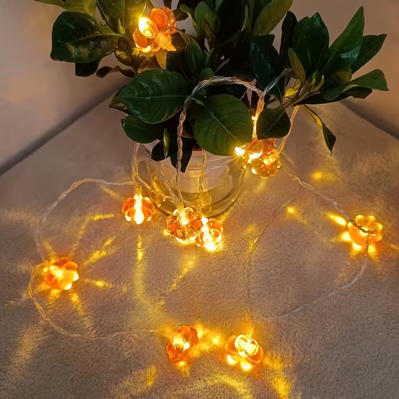 Luzes de Cordão de Abóbora Lar - Halloween Led String Lights Orange avaliação e preço