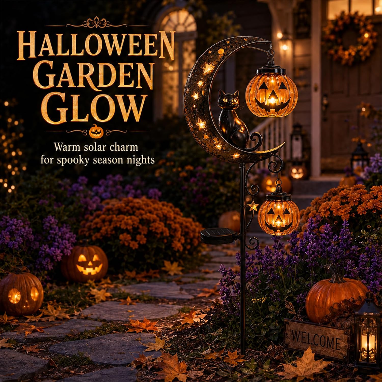 Nova Luminária Solar de Hallow - Halloween Pumpkin Decor Led avaliação e preço